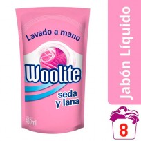 WOOLITE LÍQUIDO LAVADO A MANO DOYPACK X450 SEDA Y LANA