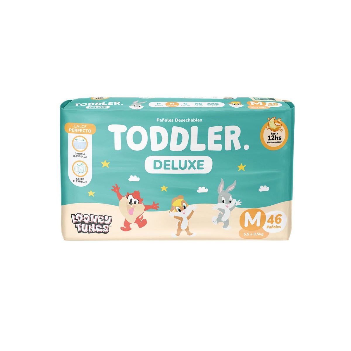 TODDLER PAÑALES X 46U TALLE M