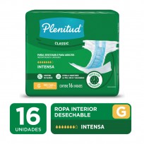 PLENITUD CLASSIC PAÑAL DESECHABLE INTENSO T.G X16U