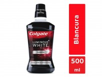 COLGATE ENJUAGUE LUMINOUS WHITE CARBON X500