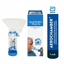 AEROCHAMBER AEROCAMARA PARA ADULTO PLUS FLOW VU AZUL