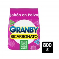 GRANBY POLVO MATIC ROSAS X 800 G 