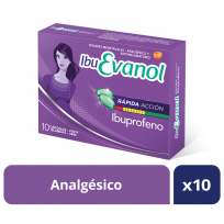 IBU EVANOL RAPIDA ACCION X10