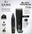 GAMA PACK CLIPPER + NOSE/EAR TRIMMER TITANIUM. 744 