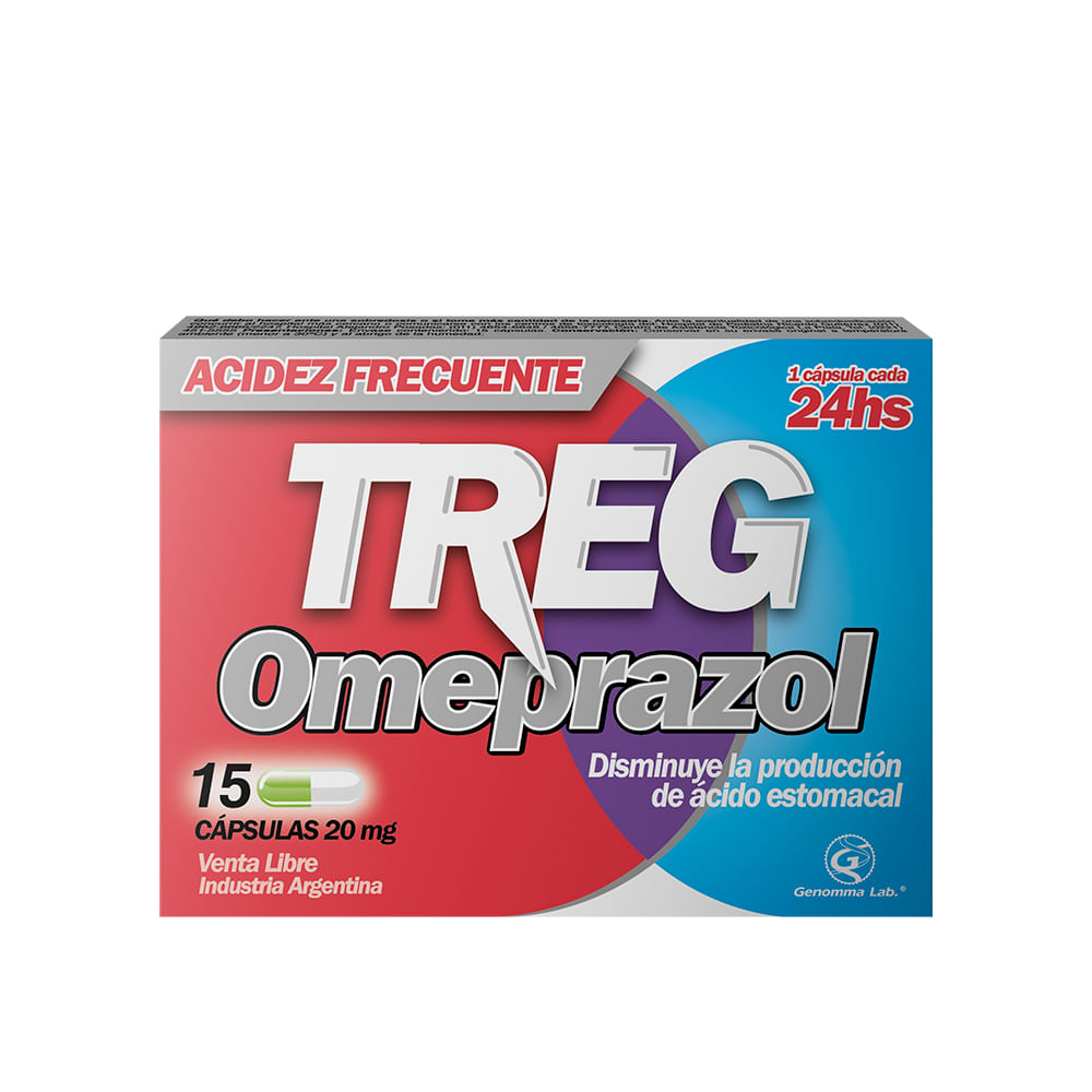 TREG OMEPRAZOL 20 MG CAPS X 15