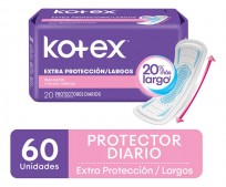 KOTEX PROTECCION X60 LARGO MULTIESTILO SIN PERFUME