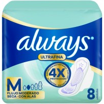 ALWAYS X8 ULTRAFINA SECA ALAS 