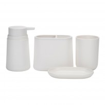SUKA SET X4 ACCESORIOS BAÑO BLANCO