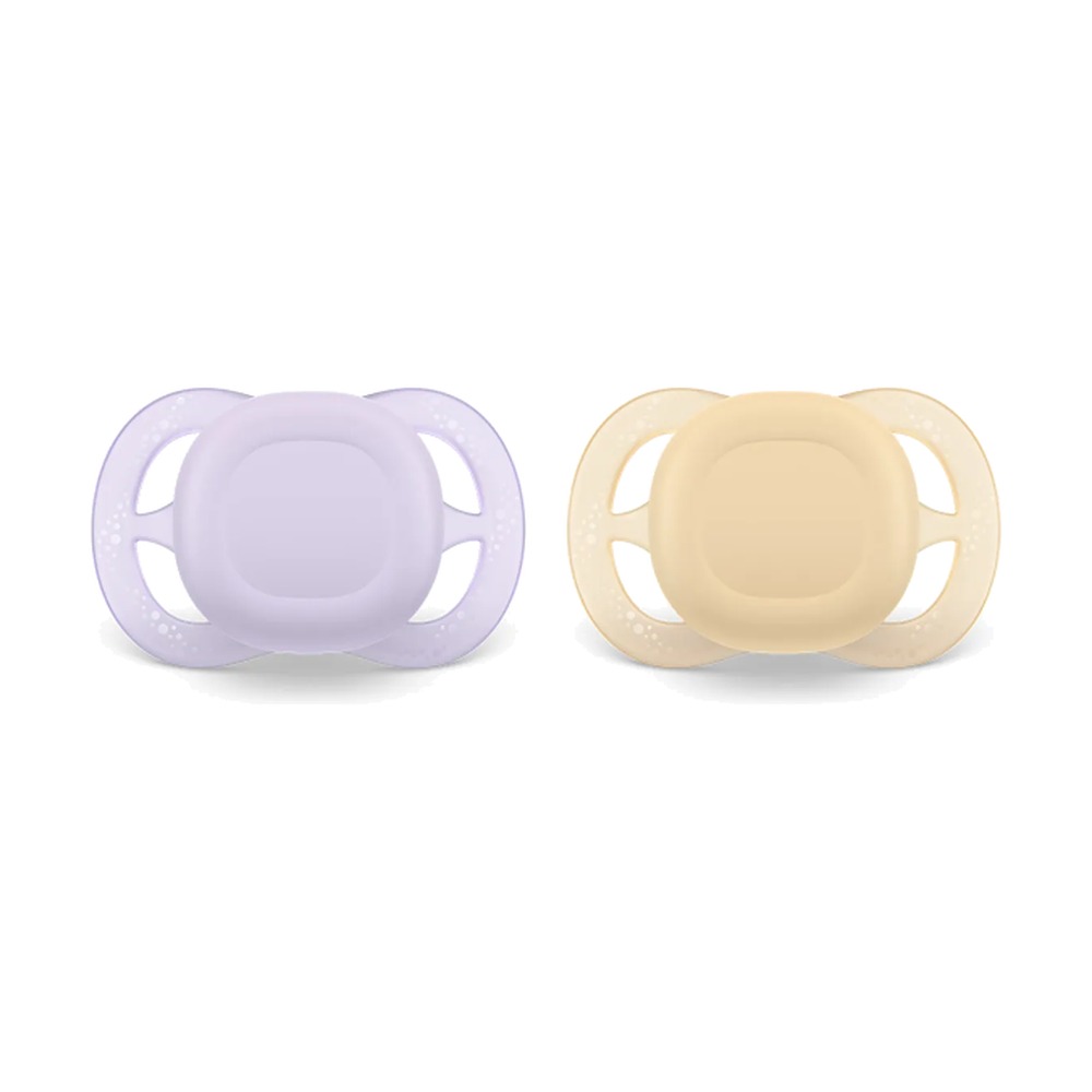 AVENT CHUPETE ULTRA START 0-2M LILA Y BEIGE X2