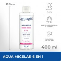 DERMAGLOS FACIAL AGUA MICELAR 6 EN 1 X400ML