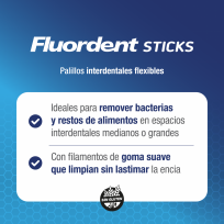 FLUORDENT PALILLOS DE GOMA X40 U.