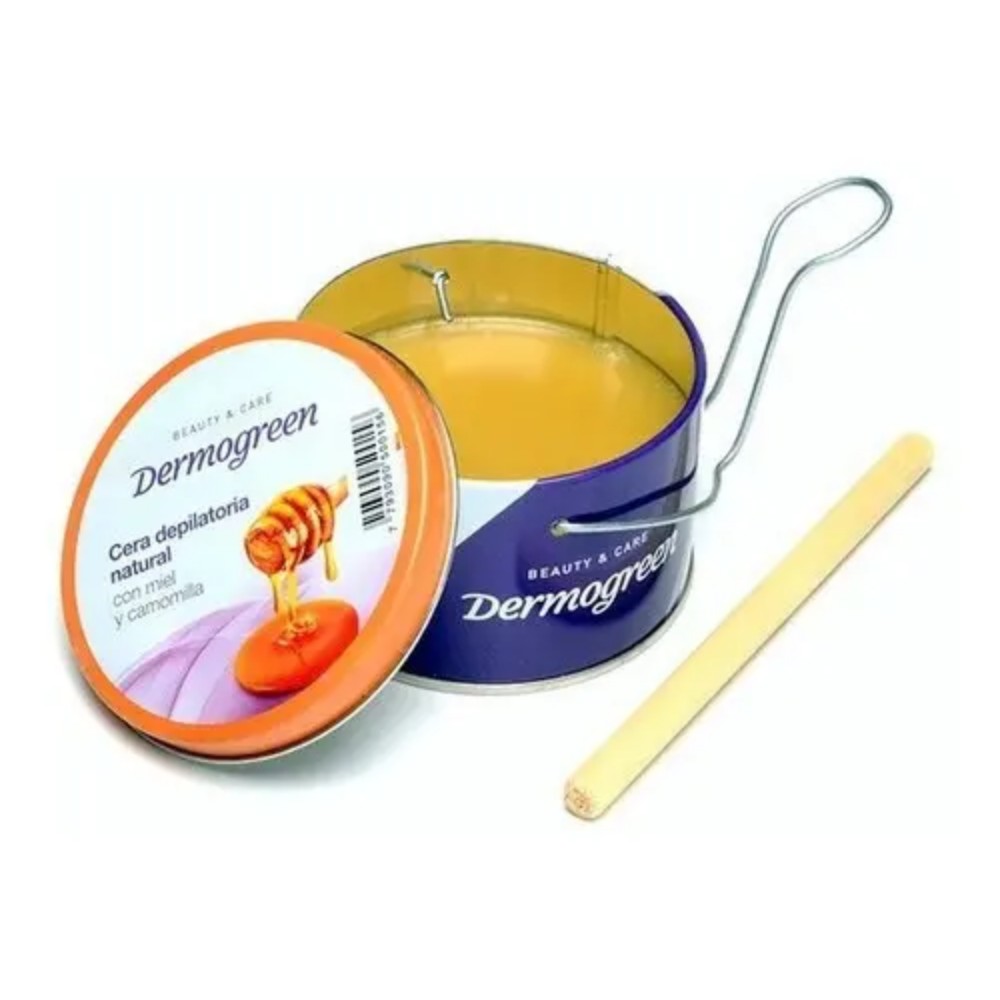 DERMOGREEN CERA DEPILATORIA LATA MIEL Y CAMOMILA X200G