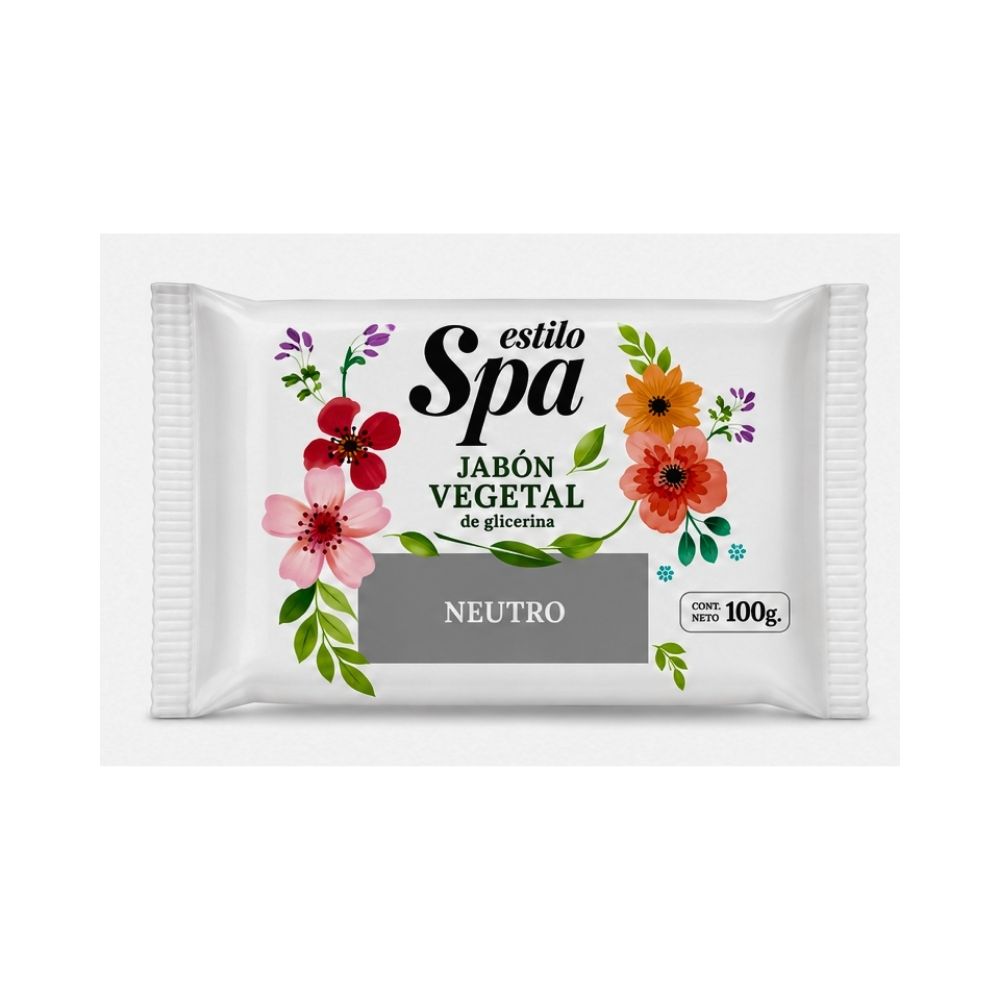 ESTILO SPA JABON DE GLICERINA VEGETAL NEUTRO 100 G