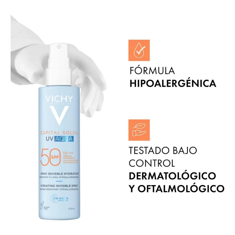 VICHY CAPITAL SOLEIL UV AQUA BODY FPS50 X200ML