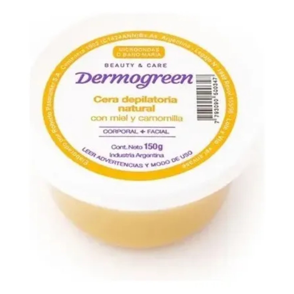 DERMOGREEN CERA DEPILATORIA MIEL Y CAMOMILA X150G