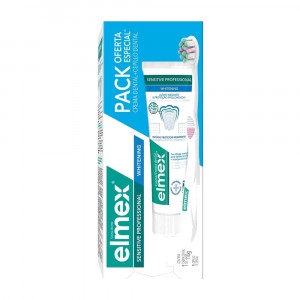 ELMEX PACK CREMA DENTAL SENSITIVE WHITENING 110 G + CEPILLO