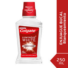 COLGATE ENJUAGUE BUCAL PLAX X 250 ML LUMINOUS WHITE