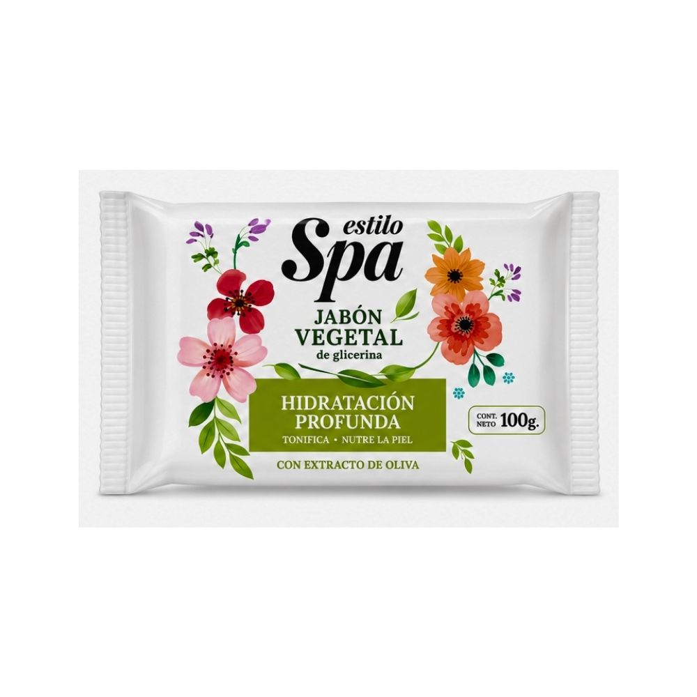 ESTILO SPA JABON GLICERINA VEG. HIDRATACION PROFUNDA 100 G