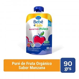 SANCOR BEBE ORGANICO PURE DE FRUTAS MANZANA X90G
