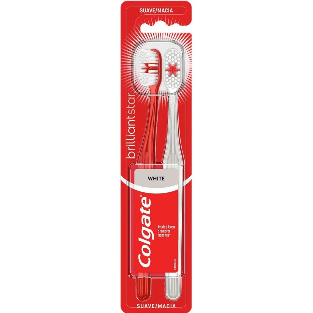 COLGATE CEPILLO BRILLIANT WHITE X2