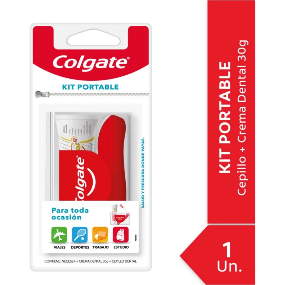 COLGATE KIT PORTABLE CEPILLO + CREMA DENTAL 60G