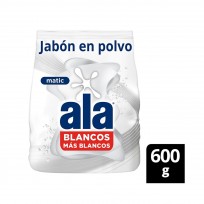 ALA MATIC EN POLVO X600G BLANCOS MAS BLANCOS