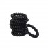 BASICARE COLITAS DE PELO ESPIRAL NEGRAS X8