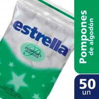 Estrella Pompones De Algodon X 50 Unidades