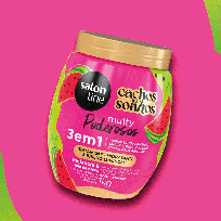 SALON LINE CACHOS DOS SONHOS 3 EN 1 MELANCIA X1K. 