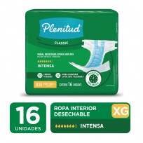PLENITUD CLASICC PAÑALES DESECHABLES INTENSA T.XG X16U