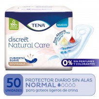 TENA DISCREET NATURAL CARE PROTECTOR DIARIO X50 SIN ALAS