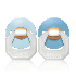 BABELITO CHUPETE REDONDO LATEX LUMINOSO X2 TALLE 2