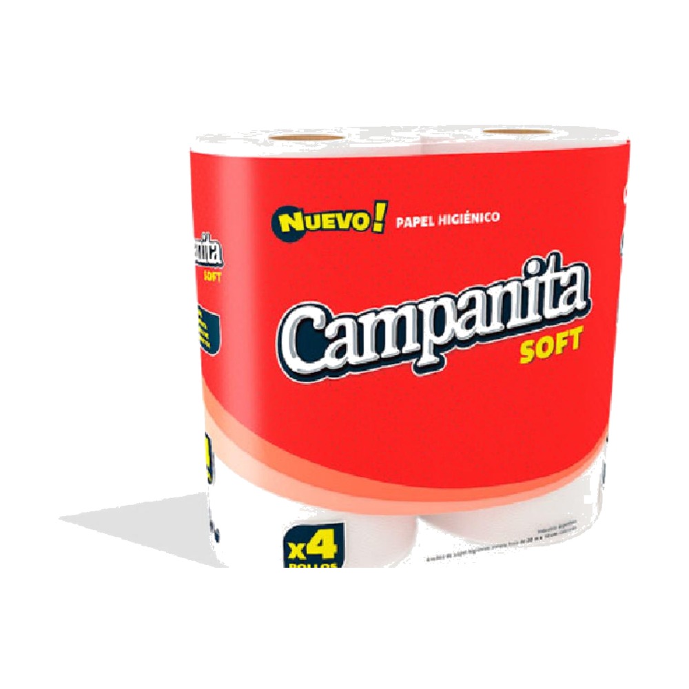 CAMPANITA PAPEL HIGIENICO X4 80 SOFT 