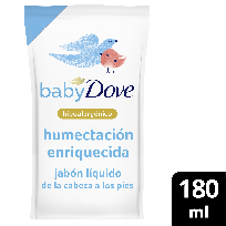 DOVE BABY JABÓN LÍQUIDO DP X180 ENRIQUECIDA