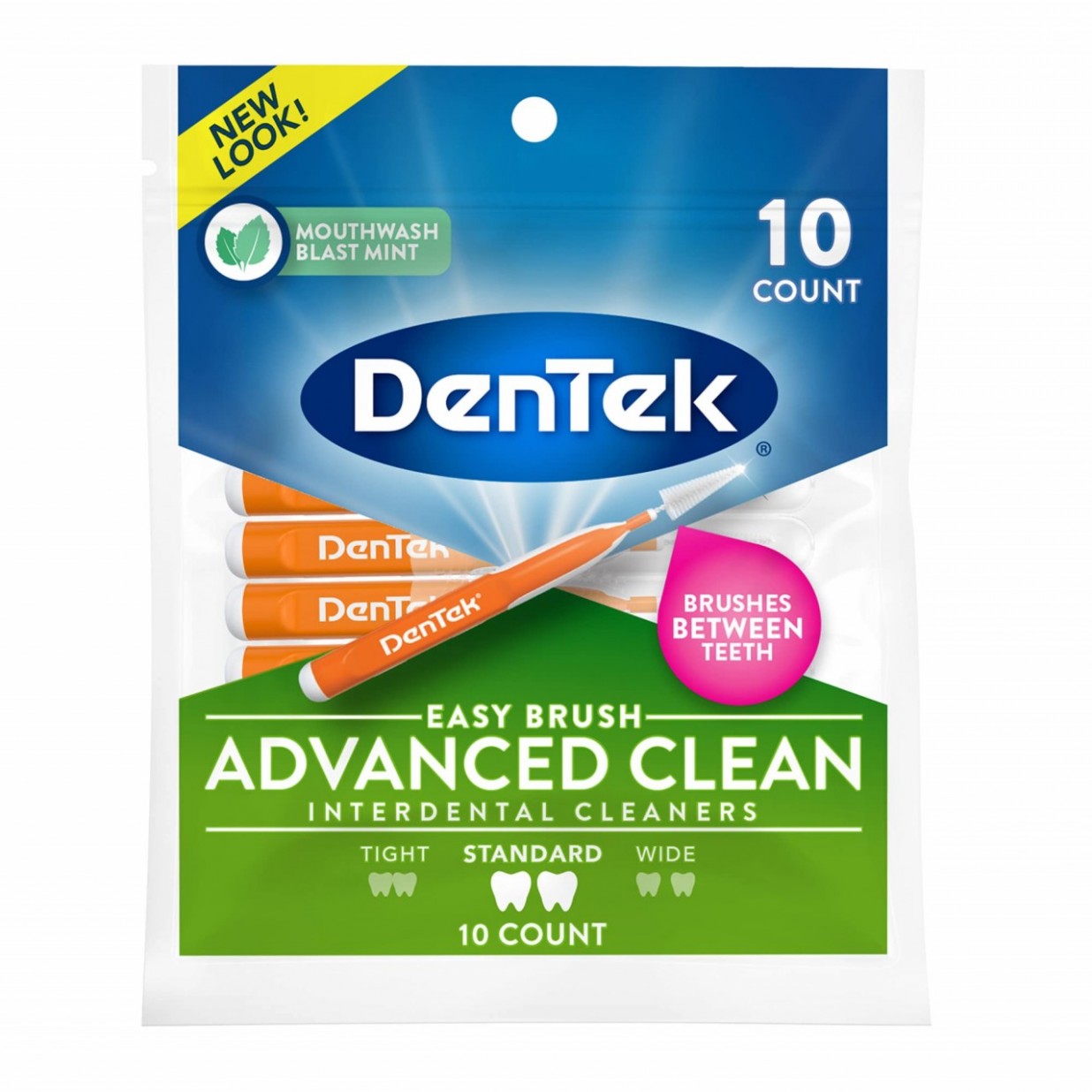 DENTEK CEPILLO INTERDENTAL STANDART X10U.