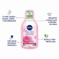 NIVEA ROSE CARE AGUA MICELAR X400ML BIFASICA