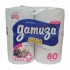 GAMUZA PAPEL HIGIÉNICO X4 X80M. BLANCO