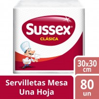 SUSSEX SERVILLETAS CLASICA X80U.