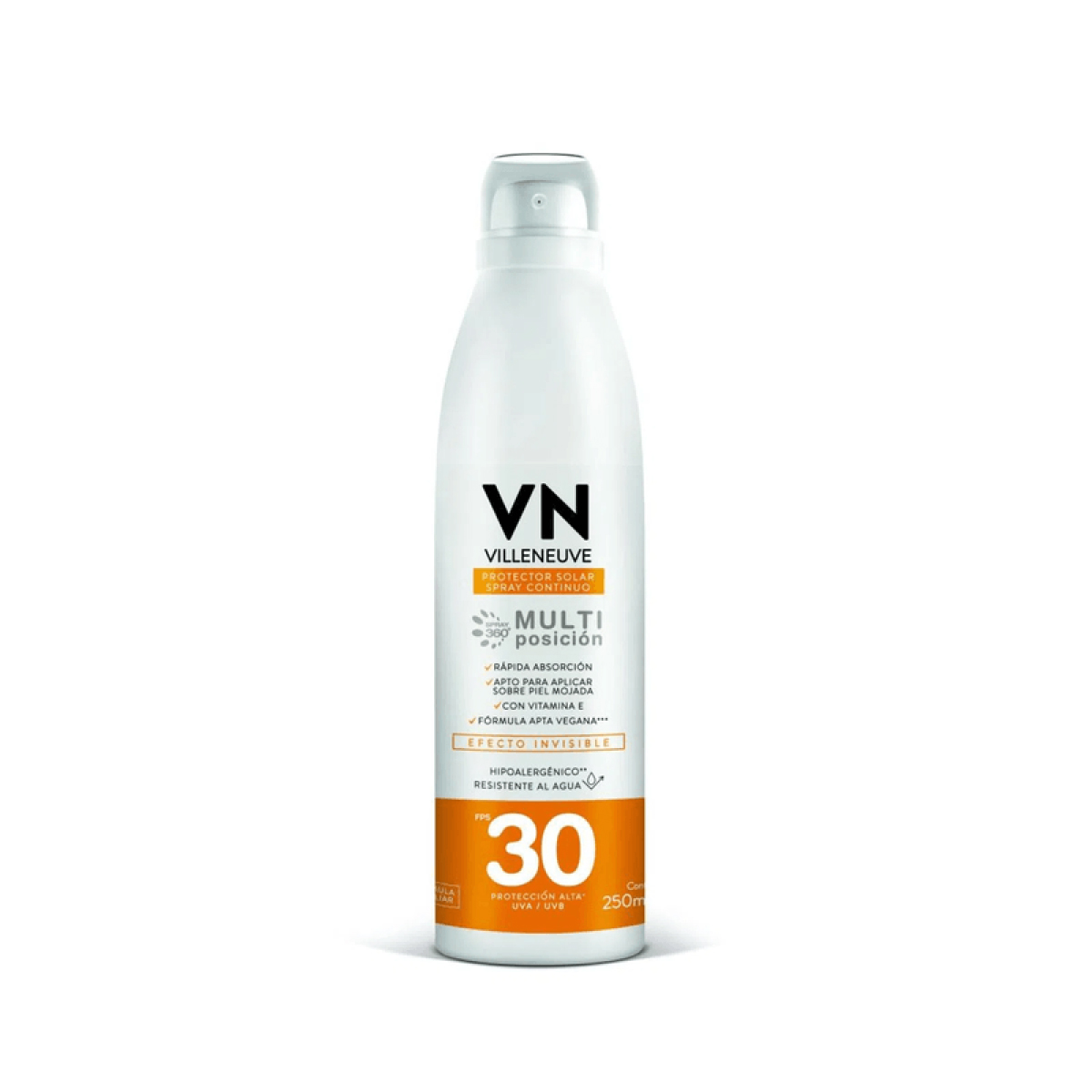 VILLENEUVE PROTECTOR SOLAR F30 X250 ML 