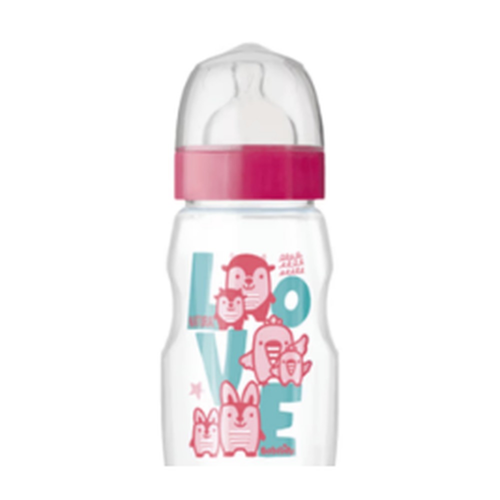 BABELITO BIBERON BOCA ANCHA T1 ROSA X250ML
