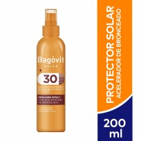BAGOVIT SOLAR F30 CON ACELERADOR DE BRONCEADO SPRAY X200 GR.