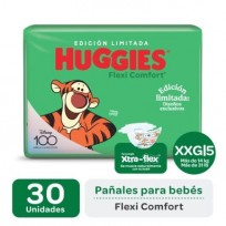 HUGGIES FLEXI COMFORT TALLE XXG. x30u