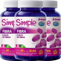 Simple Fibra Bago + Arcor Frasco x60 Frutos Rojos