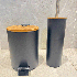 BUNGUIS SET ESCOBILLA DE BAÑO+TACHO NORDICO NEGRO
