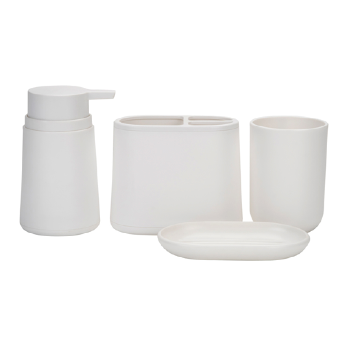 SUKA SET X4 ACCESORIOS BAÑO BLANCO
