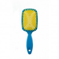 DOMPEL CEPILLO FAVO CUADRADO AZUL Y AMARILLO
