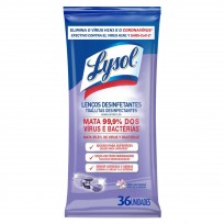 LYSOL TOALLAS DESINFECTANTES LAVANDA X36U.