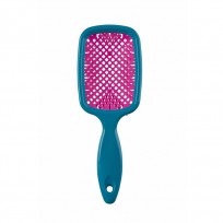 DOMPEL CEPILLO FAVO CUADRADO VERDE Y PINK