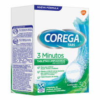 COREGA TABLETAS LIMPIADORAS X 30 (3 MINUTOS)