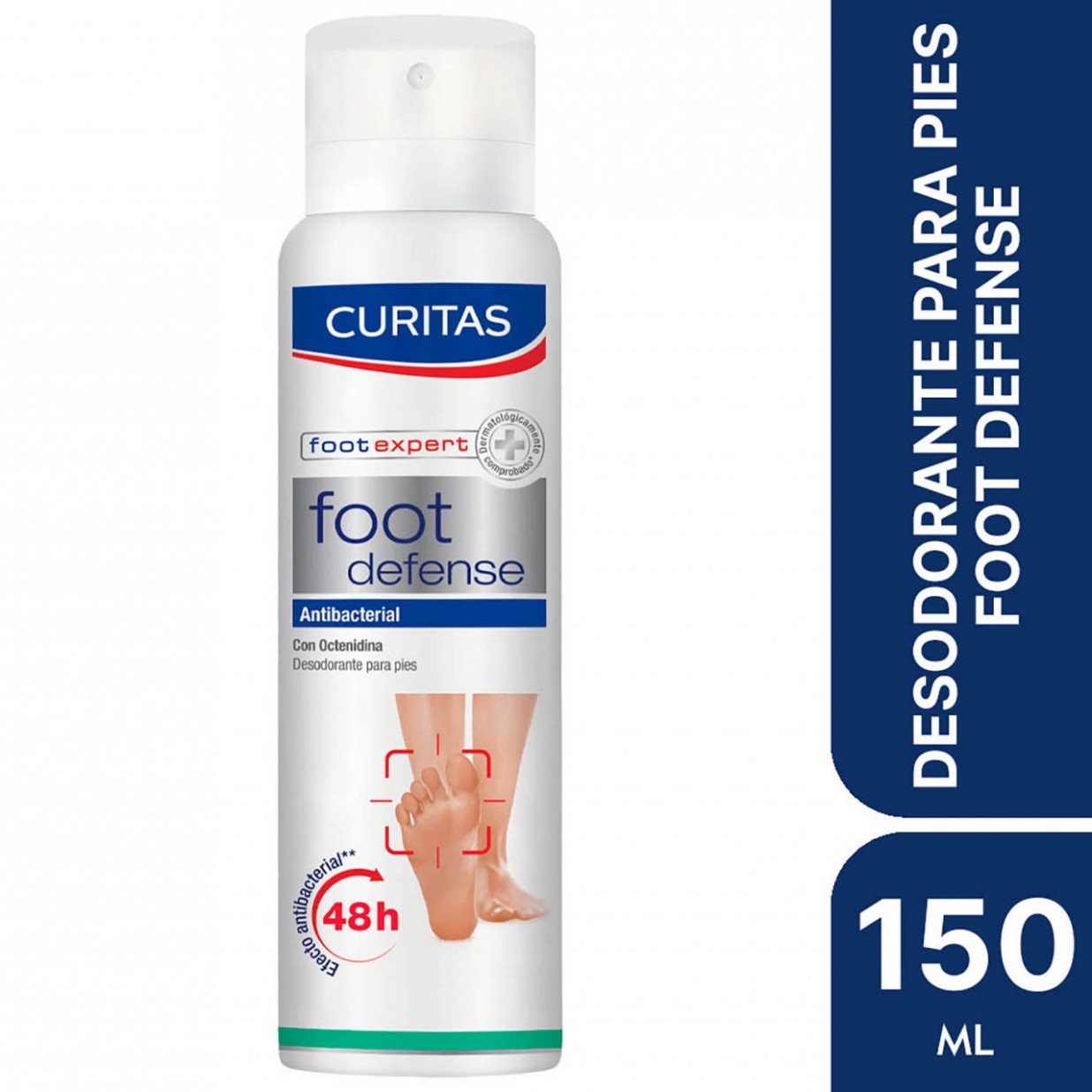 CURITAS DESODORANTE DE PIES X150ML FOOT DEFENSE . Tienda Online Anika  Farmacia y Perfumería